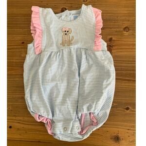 Trotter St Striped Puppy Bubble 9mo